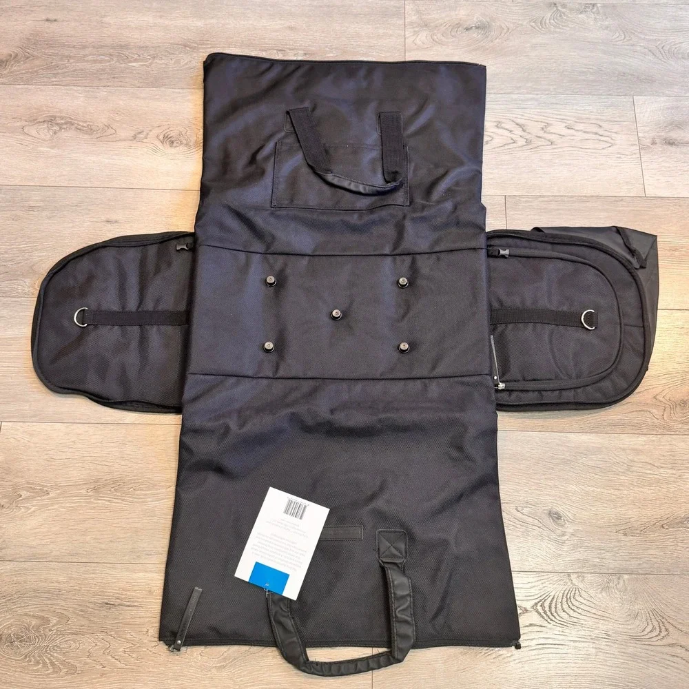 NWT Greg Norman Black Hanging Convertible Garment Bag Travel Suitcase‎ Luggage